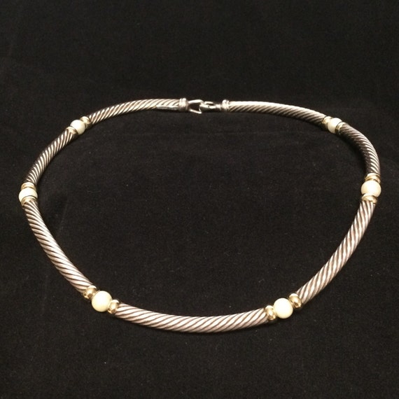David Yurman Pearl Choker Silver and by Itsmyfavoritejewelry