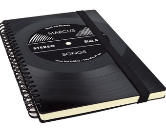 Vinyl Agenda 2016 - Personalized | Unique Gift for Artist | Music Lover | Musician | Vintage Artist Present
