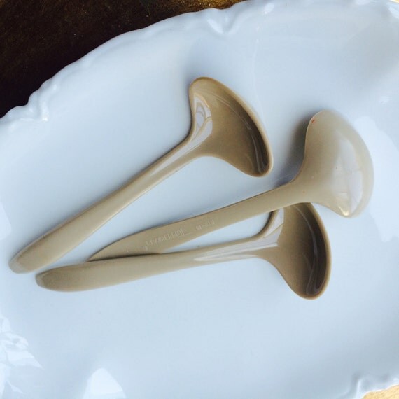 Vintage Tupperware Spoons Set of 3 Condiment Serving Spoons