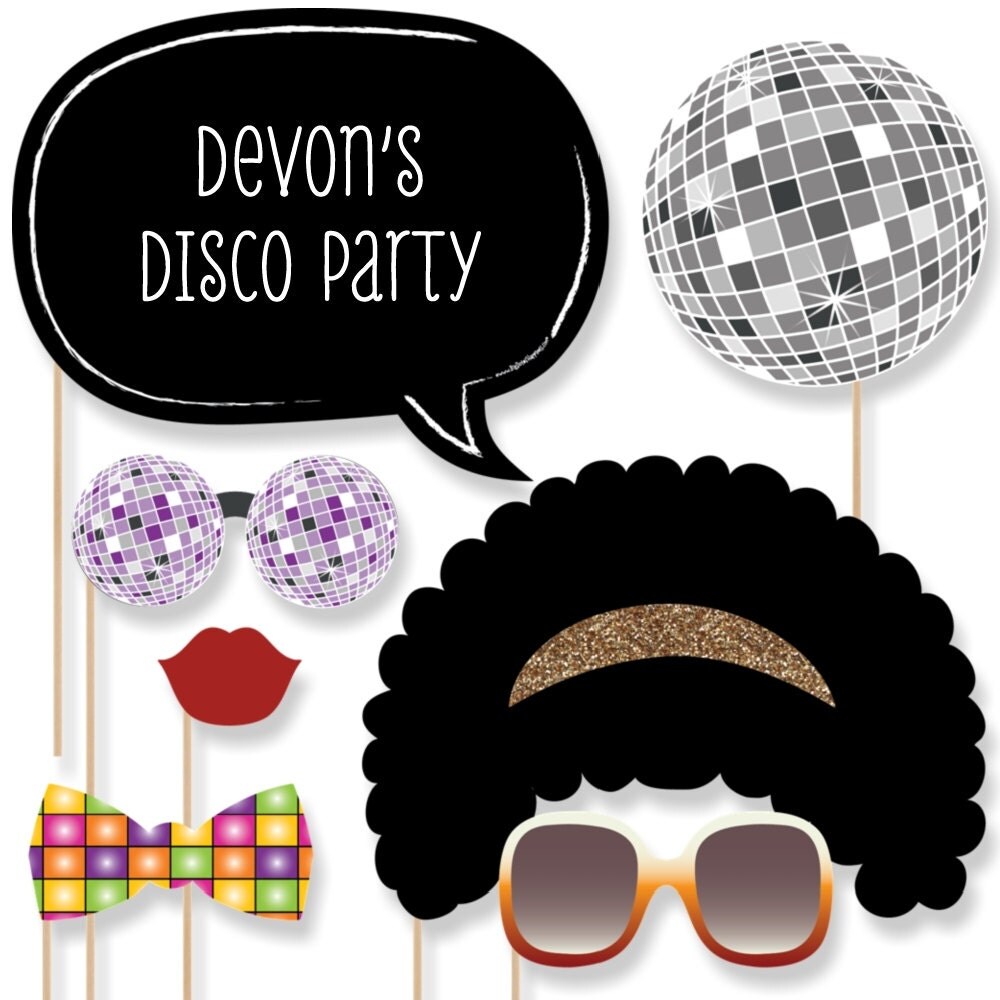 70's Disco Photo Booth Props 70's Disco with