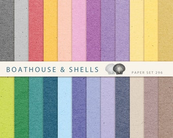 COLORED CARDSTOCK PAPER, textured Scrapbook Paper, Scrapbooking digital paper pack, printable, instant download - 24 papers - 296