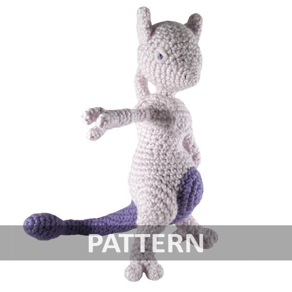 PATTERN Mewtwo Amigurumi Crochet Plush PDF