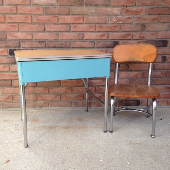 Mid Century Modern Heywood Wakefield Child's School by SuzyQsRedos