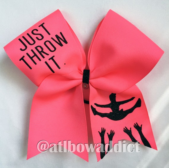 Cheer Bow Just Throw it ORIGINAL