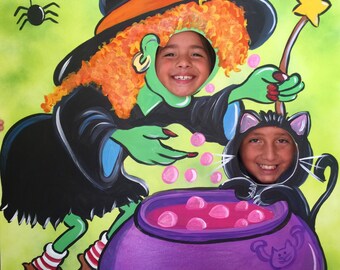 Halloween Party- Halloween Photo Prop- Halloween Photo Booth- Halloween Decorations- Halloween Witch- Witch Party- Halloween Birthday- Fall