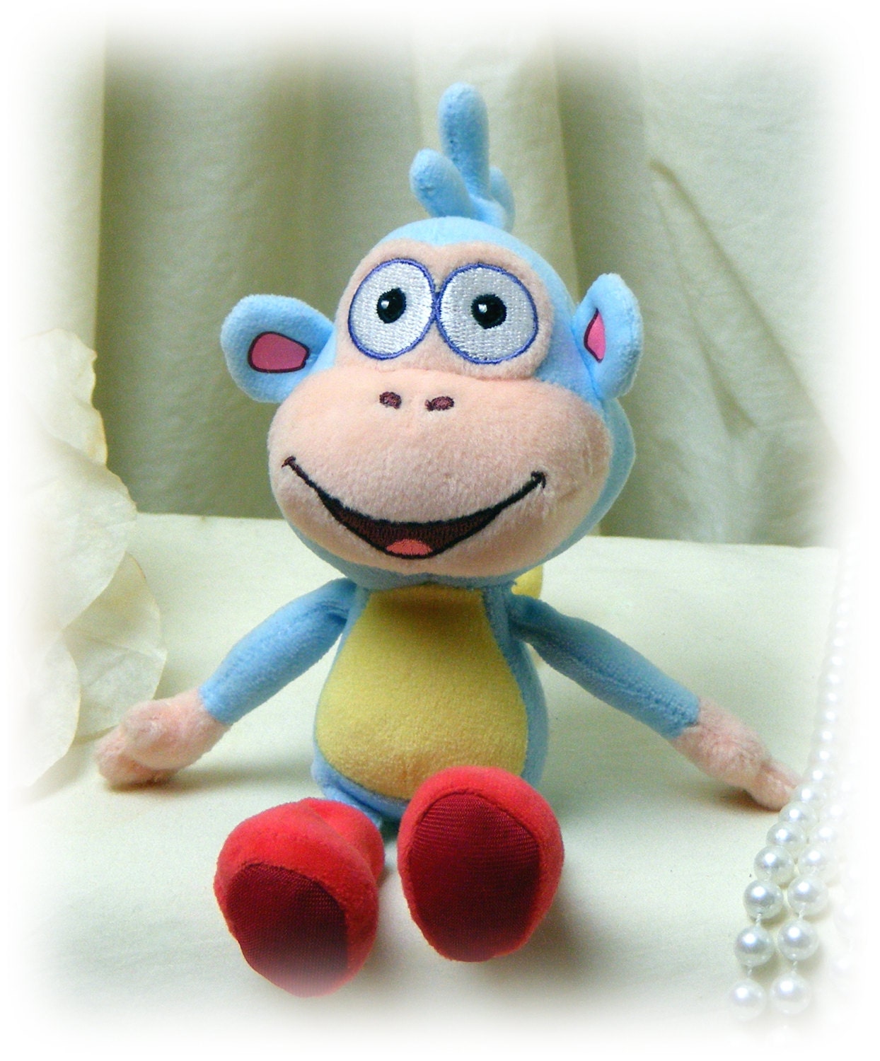 BOOTS . . Dora's Monkey by TY by TheCraftBlossom on Etsy