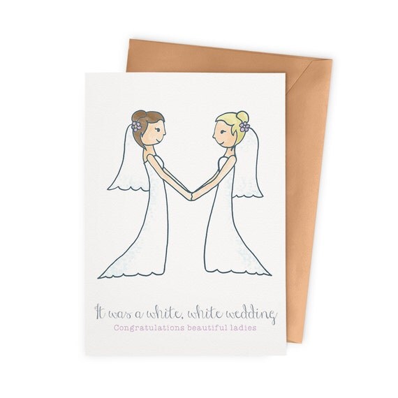 Wedding Celebration Card Lesbian Couple