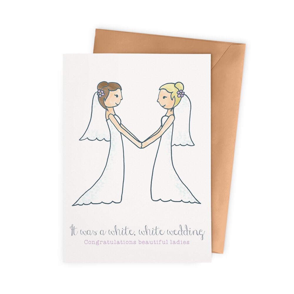 Wedding Celebration Card Lesbian Couple