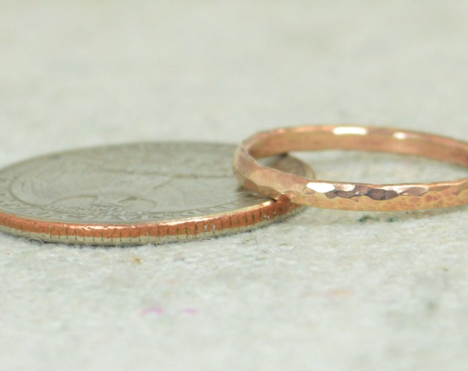 Thick Stackable Bronze Ring(s), Bronze Rings, Stackable Rings, Bronze Ring, Hammered Ring, Bronze Band, Arthritis Ring, Bronze Jewelry