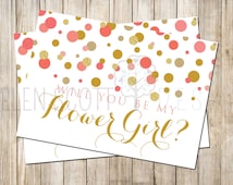 Popular items for flower girl invite on Etsy