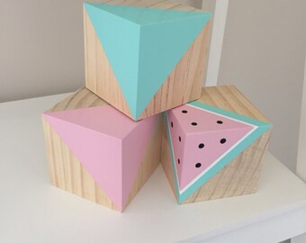 Watermelon Blocks, Set of 3