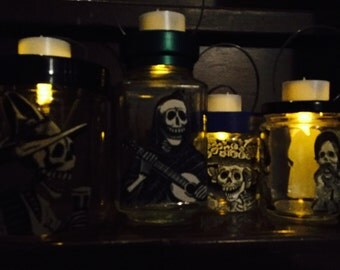 Day of the Dead (Dia de Los Muertos) 4 Posada's Art Lanterns Nightlight