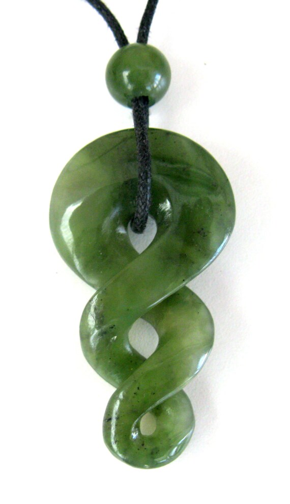 Chinese JADE Necklace Fabulous Pendant & Design by PASTIMEJEWELS