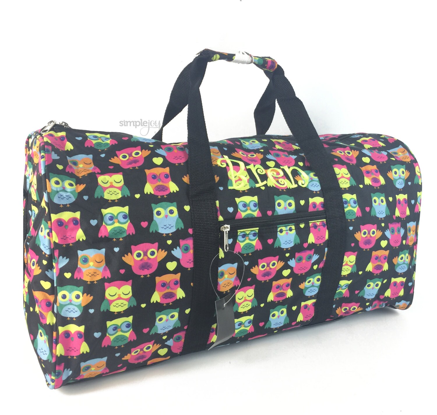 OWL DUFFLE Bag Girls Duffle Bag Girls Overnight Bag Owl