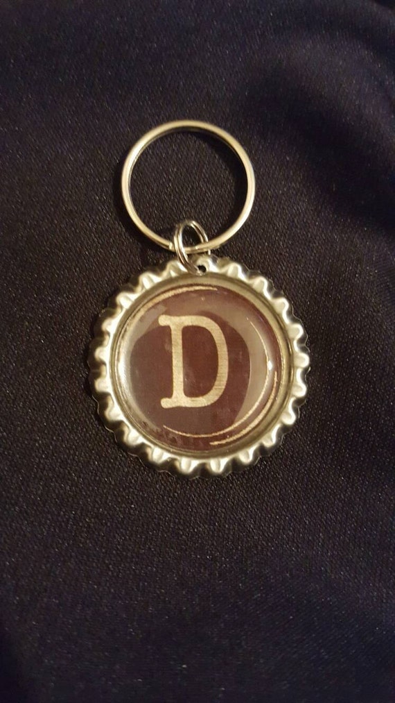 Letter D keychain by KayTrinkets on Etsy