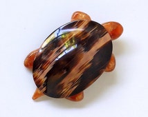 Broche Vintage LEA STEIN PARIS - Créateur, Acrylique, Bon état, Occasion