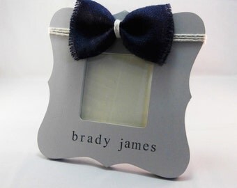 Personalized Baby boy gifts, birth gift newborn boy, navy and gray nursery decor name
