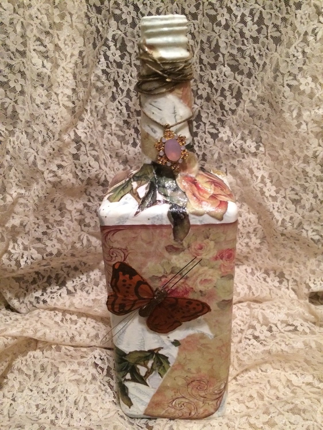 Decoupage bottles made to order