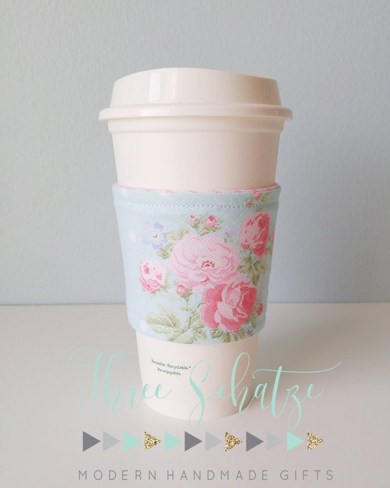 Shabby Chic Coffee Cup Cozy