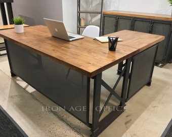 The Industrial Carruca Office Desk Large Executive Desk