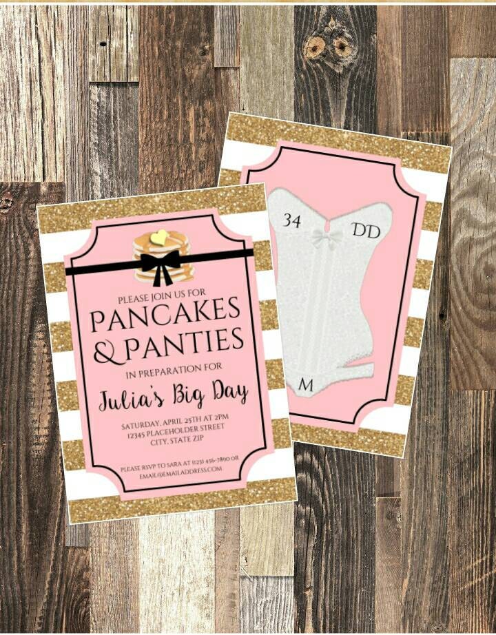 Pancakes And Panties Invitation 2