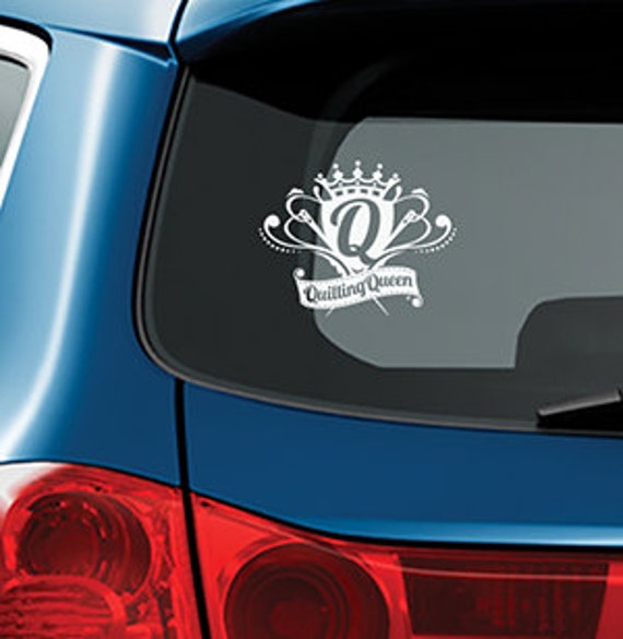 QUILTING QUEEN decal by FiberFlies on Etsy