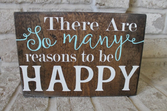 Inspirational Home Decor Happy Sign Wood Decor Distressed