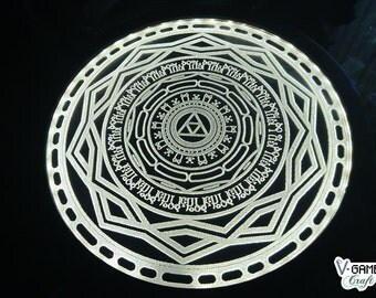 Wall Lamp inspired in the Mirror of Twilight from The Legend of Zelda: Twilight Princess