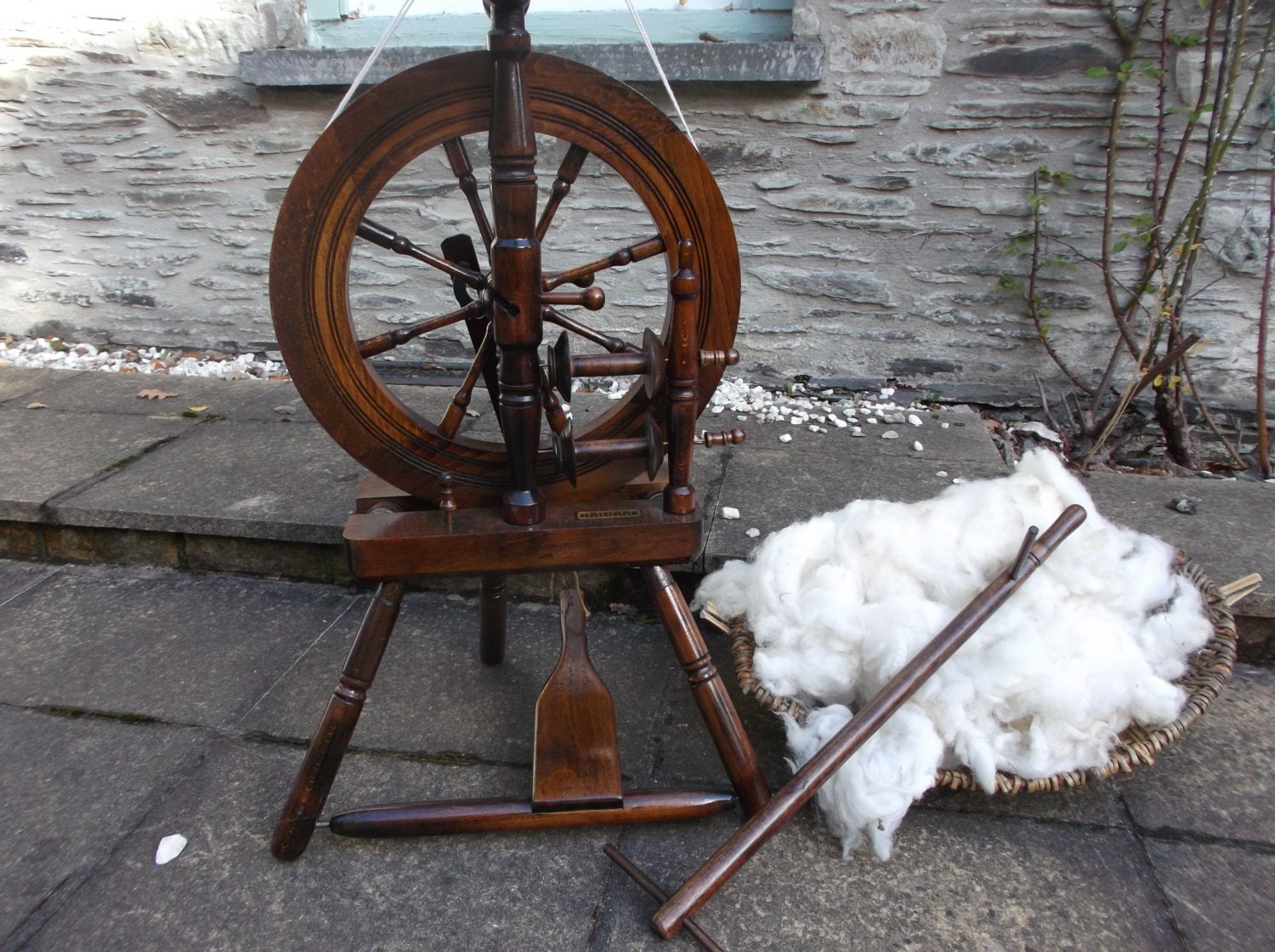 NEW Vintage Haldane Shetland Spinning Wheel by ThomasWoodandWool