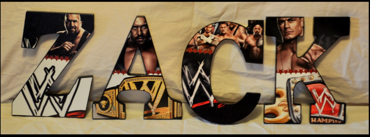 WWE Wood Letters