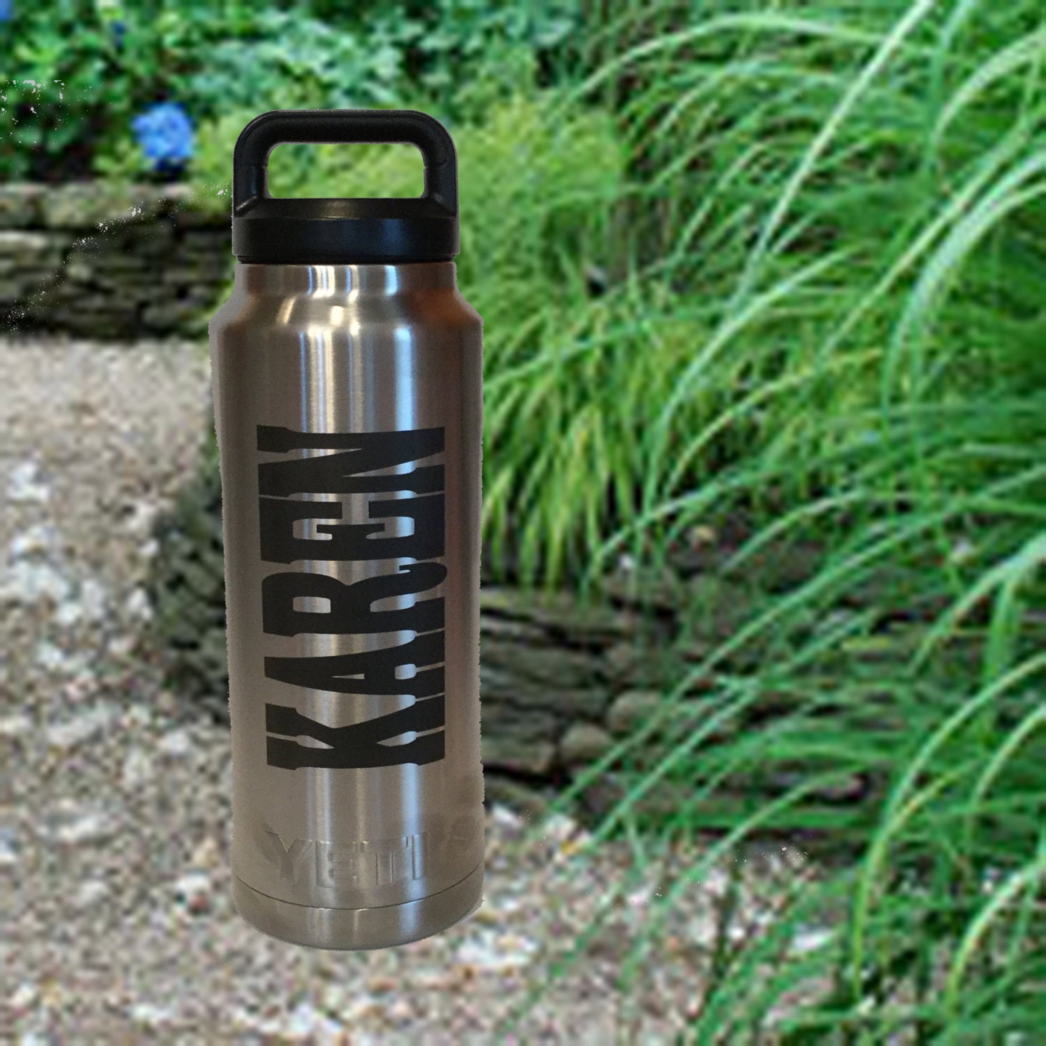 Custom Yeti Water Bottle 36 oz YETI Rambler Bottle Name