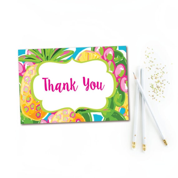 tropical-pineapple-thank-you-note-hawaiian-thank-you-card-luau