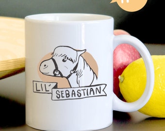 Lil Sebastian Mug Inspired by Parks and Recreation - Available in Several Sizes