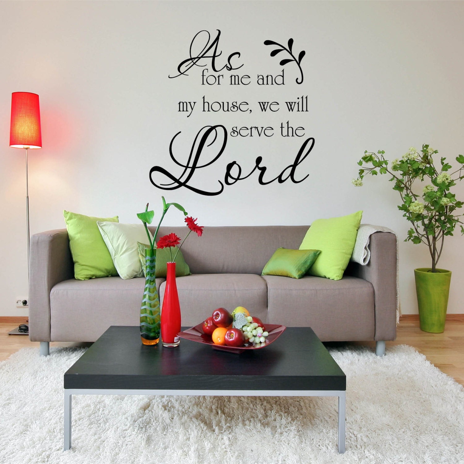 Christian Wall Decal Quote Living Room Wall Decal Religious