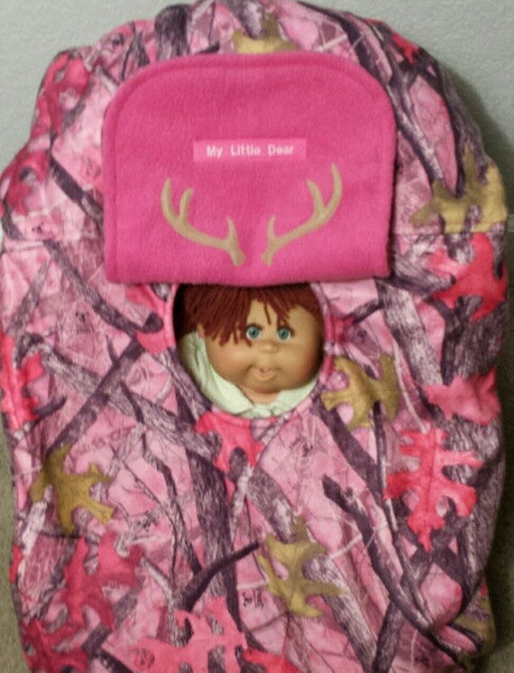 pink camo baby carrier