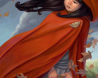 The Wolf (do you see him?) - giclée print, 13" x 19" (33cm x 48cm)