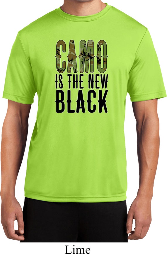 Men's Funny Shirt Camo Is The New Black Men's Moisture