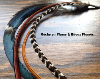 Hair feather extensions /Wild feather hair extension or craft - Feather Nature Fairy