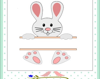 Download Items similar to Easter Bunny Ears with Bow SVG or ...