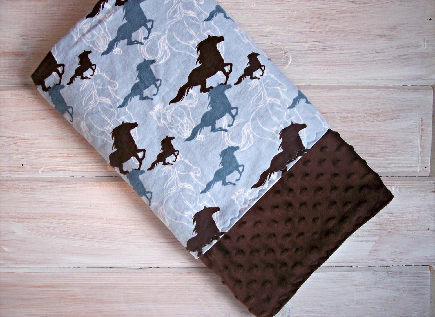 Boy Western Bedding Baby Boy Blanket Horse Baby Blanket
