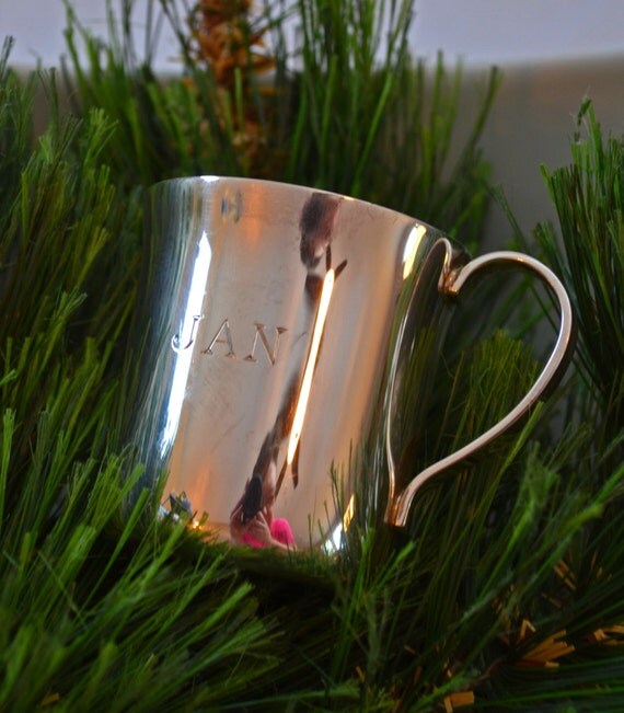 Sterling Silver Tiffany & Co Engraved Baby Cup