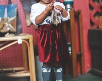 Red velvet skirt for babies, christmas skirt outfit, girl red skirt for fall outfit, toddler skirt, baby girl clothes, baby shower gift