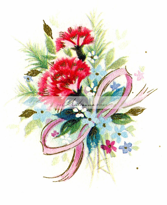 Digital Download Printable Flowers Floral Bouquet Image