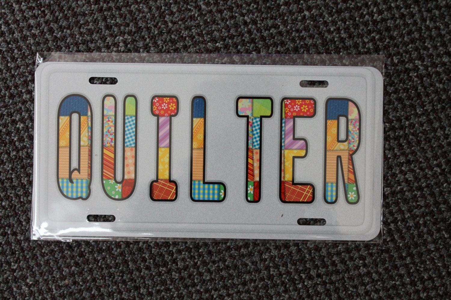 Quilter License Plate