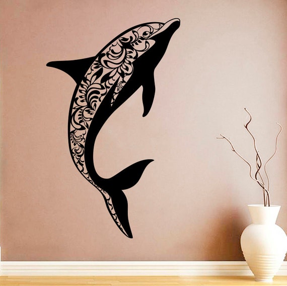 Dolphin Wall Sticker Dolphin Vinyl Decal Animals Wall Stickers