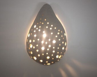 Ceramic wall sconce Etsy