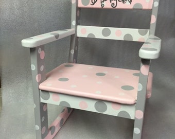 Child's Rocking Chair PRECIOUS LOTSA DOTS!
