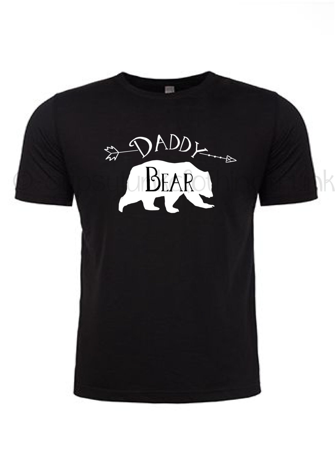 Daddy Bear Shirt Mens Bear Shirt Arrow Print Shirt Bear