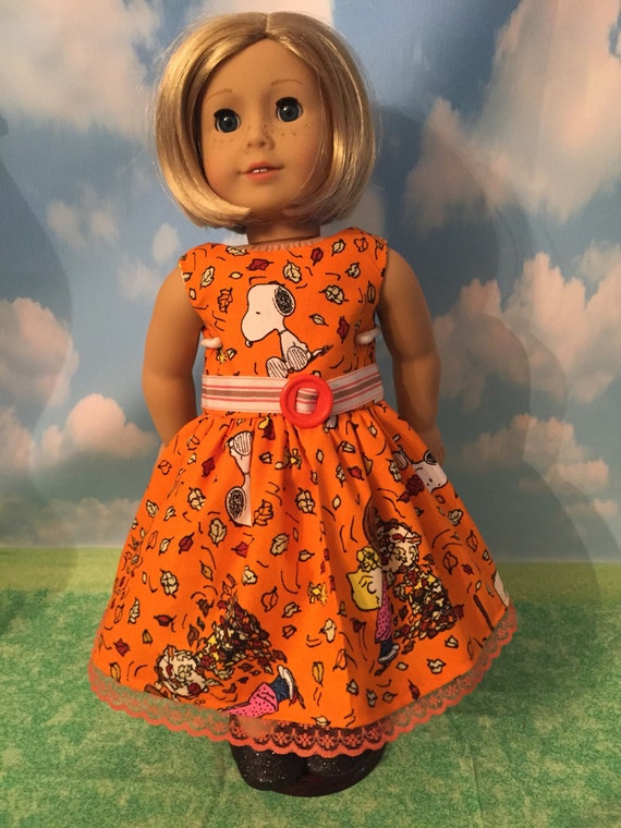 Thanksgiving Dress for 18 Dolls like American Girl Dolls