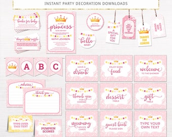Baby boy shower decor printable templates baby by HandsInTheAttic